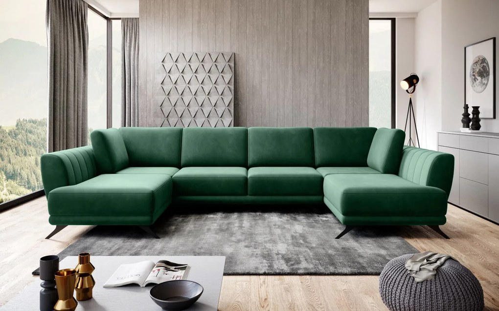 Ъглов диван Aquaria-Prasino