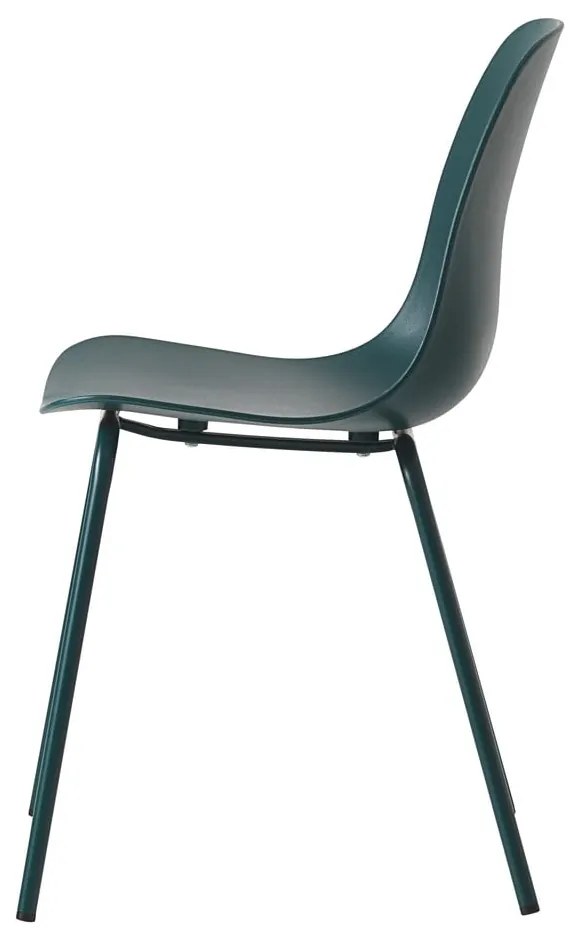 Тюркоазен пластмасов стол за хранене Whitby - Unique Furniture