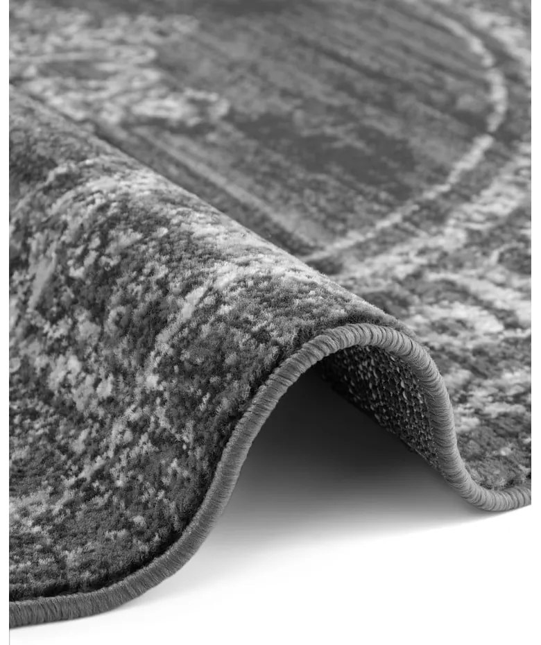 Сив кръгъл килим ø 120 cm Gloria Lydia – Hanse Home