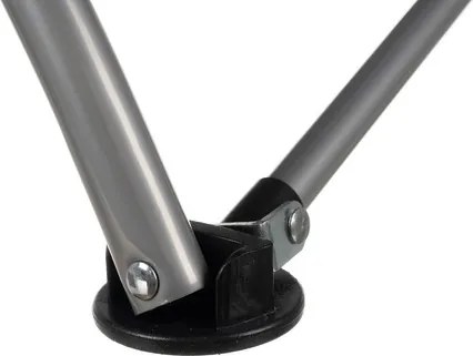 Туристически сгъваем стол с капацитет 100 кг - сив