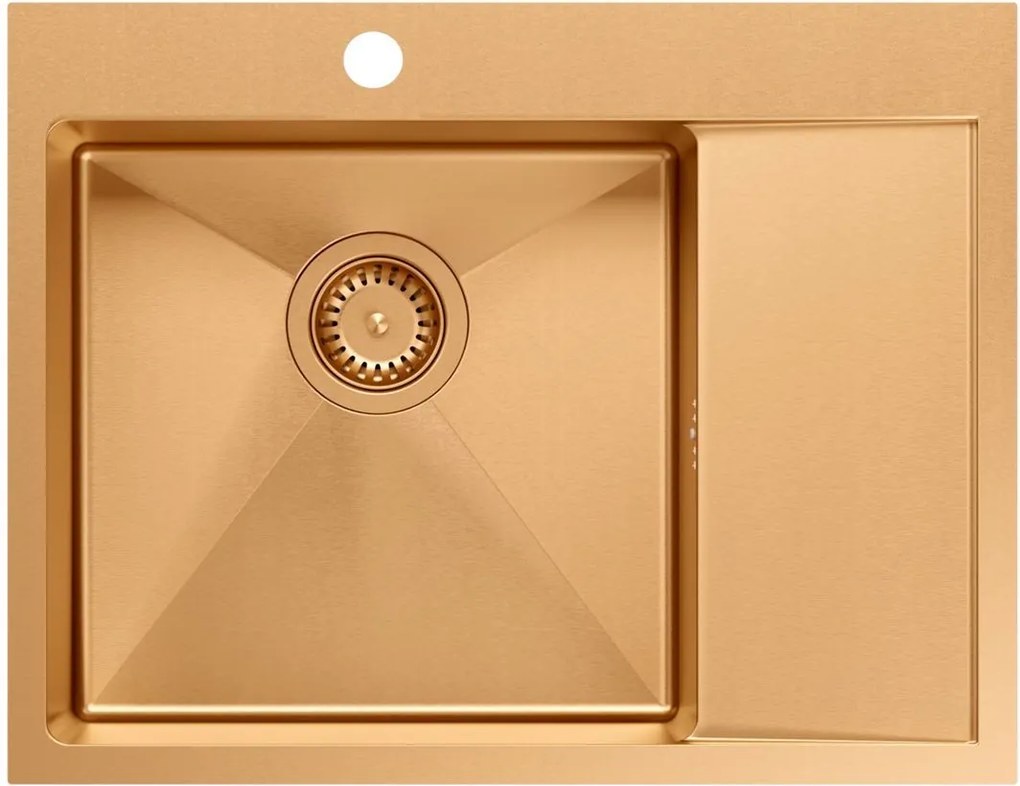 Стоманена мивка RUSSEL 116 Copper