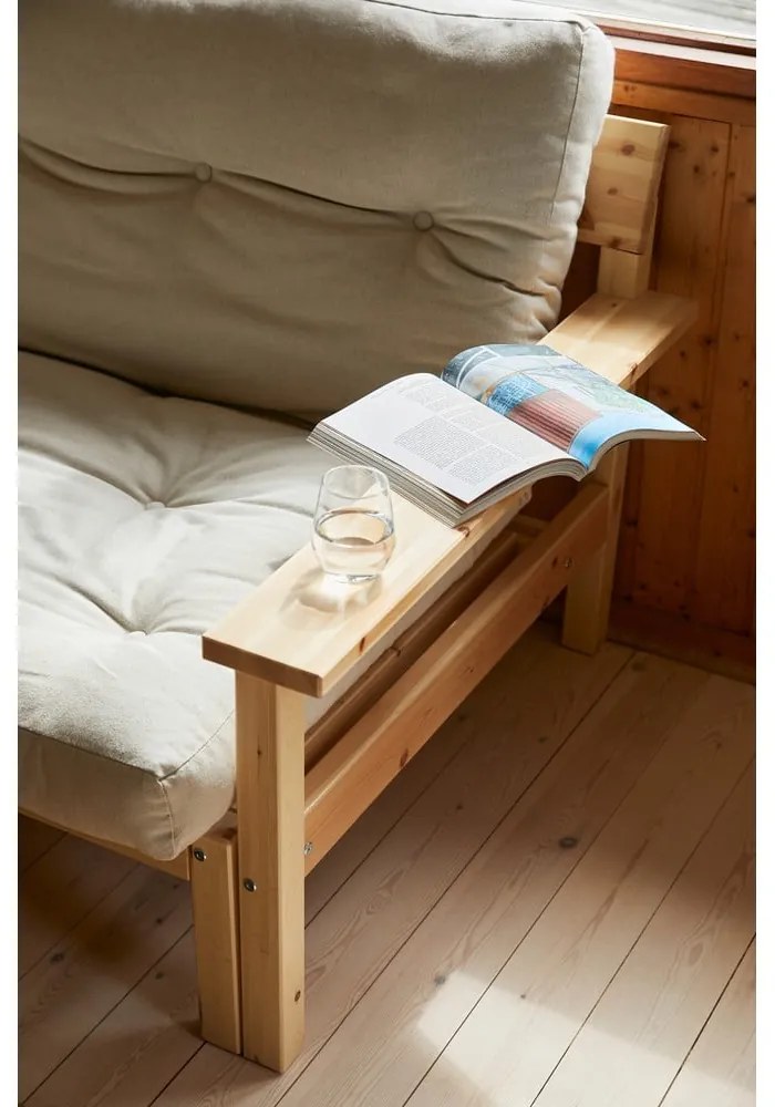 Кафяв разтегателен диван 218 cm Unwind - Karup Design