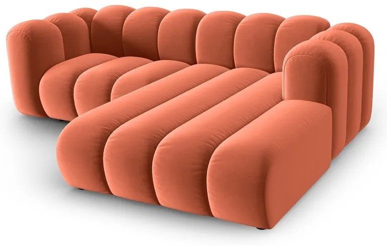 Розов ъглов диван (десен ъгъл) Lupine – Micadoni Home