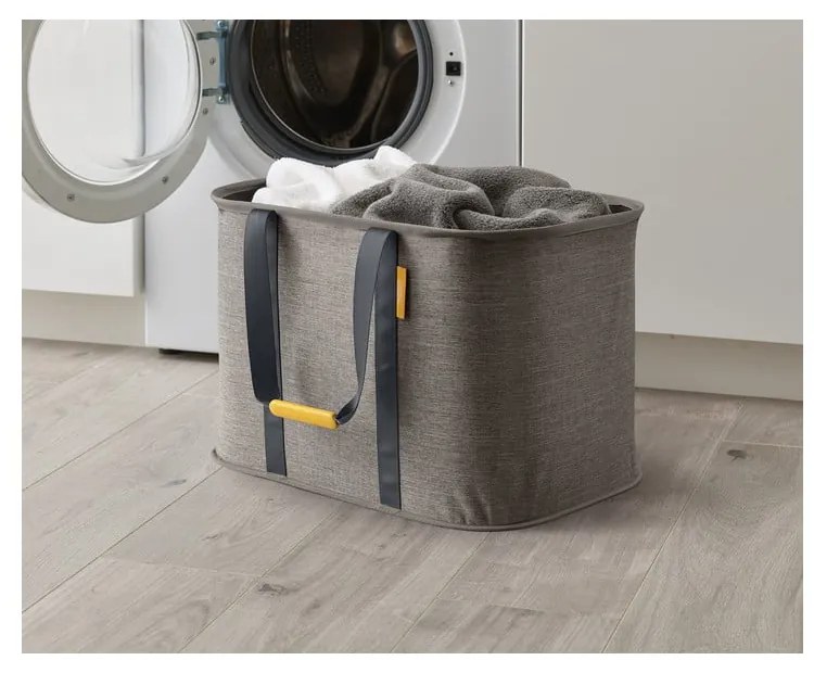 Сив текстилен сгъваем кош за пране 55 l Hold-All Max – Joseph Joseph