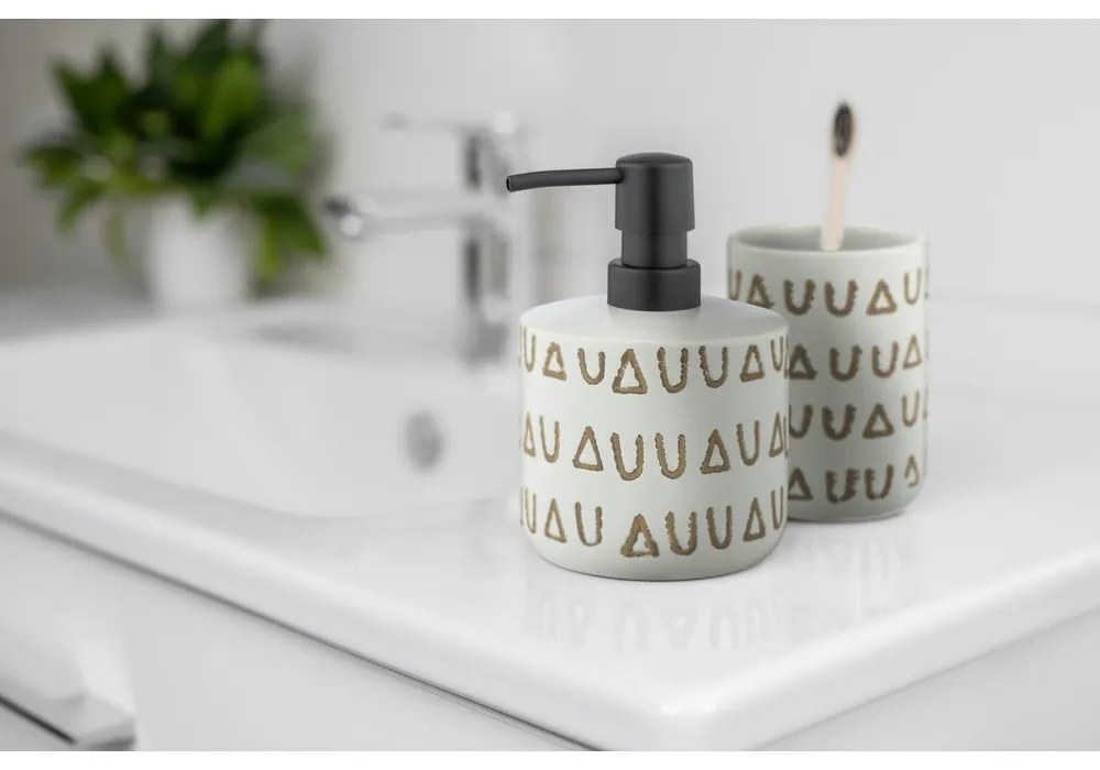 Бежова керамична чаша за четки за зъби Avila - Wenko