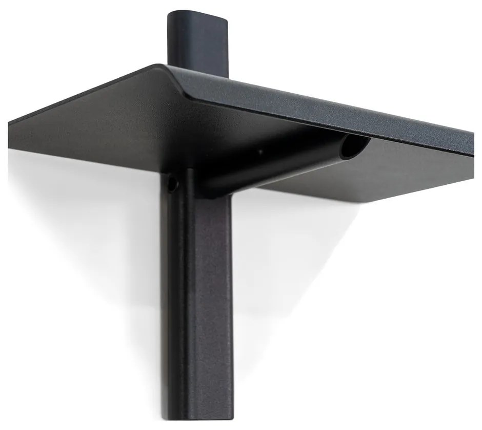 Черен метален стенен рафт 28 cm Hola – Spinder Design