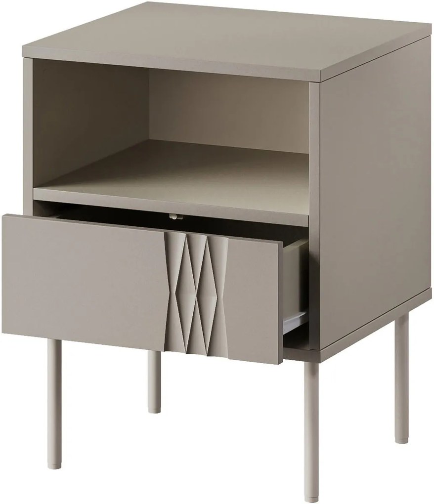 Сет 2 нощни шкафчета Tresse-Бежов