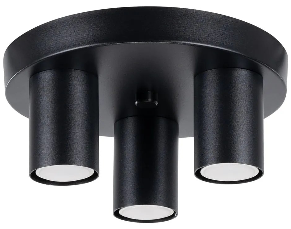 Черно осветително тяло за таван Castro – Sollux
