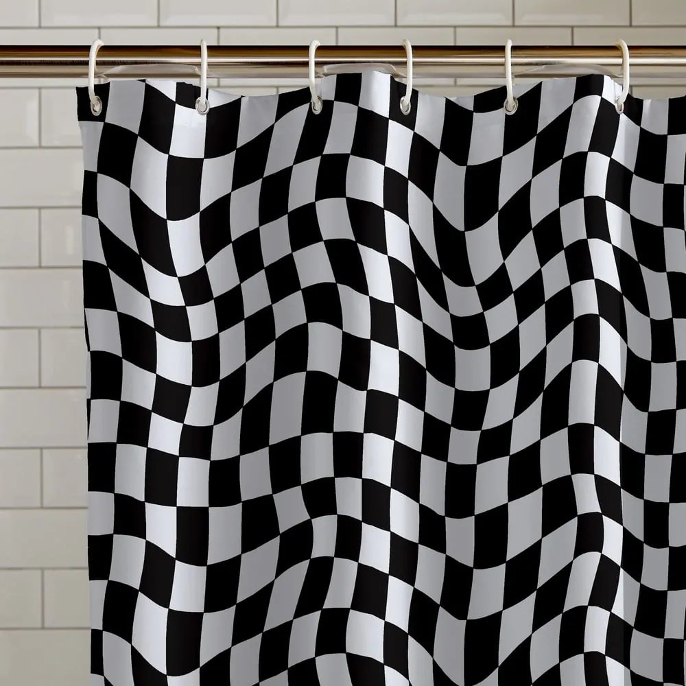 Завеса за душ 180x180 cm Checkerboard – Catherine Lansfield