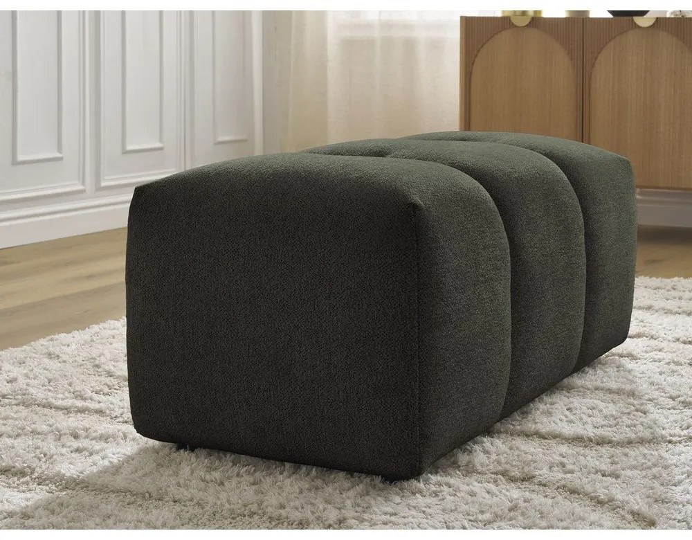 Шенилова табуретка в цвят каки Roxelane – Bobochic Paris