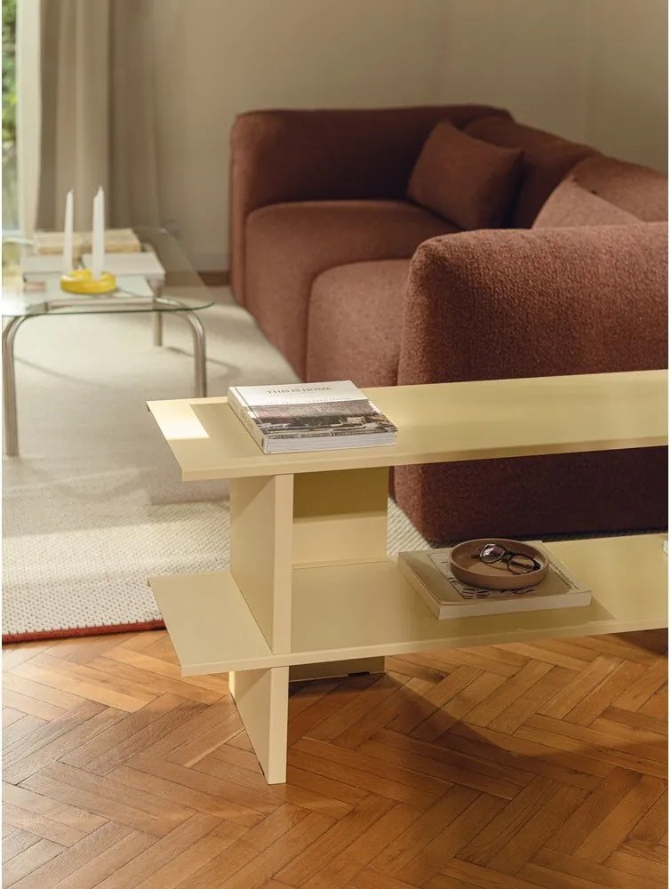 Жълт метален стелаж 160x57x37 cm Hes – noo.ma