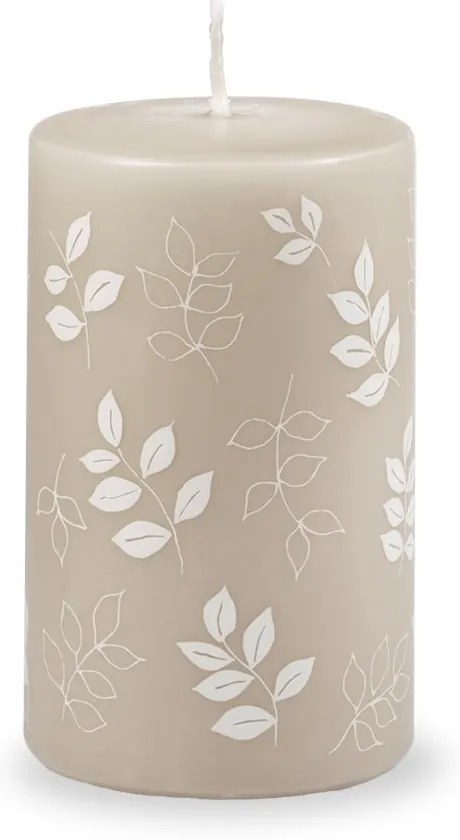 Сива и бежова свещ, време за горене 40 ч. Pure Beauty - Unipar