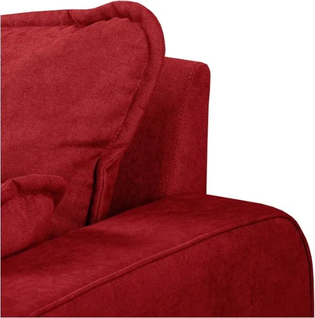 Червен ъглов диван (ляв ъгъл) Beata - Ropez