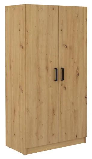шкаф MALITA 2F, 80x153,5x43,5, дъб artisan