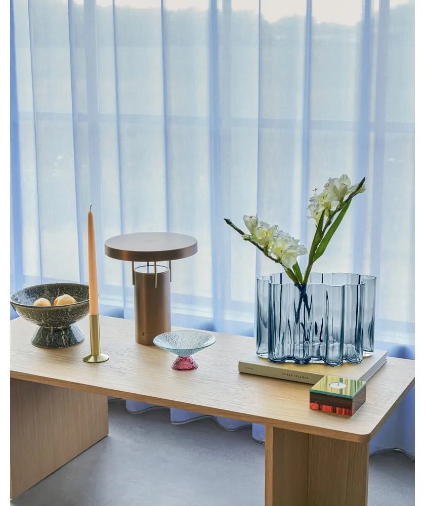 Червенo-синя стъклена купа купа за плодове ø 15 cm Bonbon – Hübsch