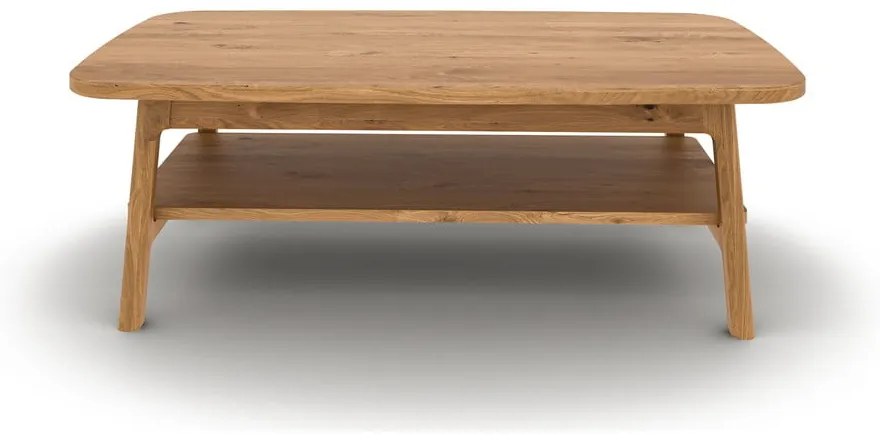 Масичка за кафе от масивен дъб в естествен цвят 70x110 cm Twig – The Beds