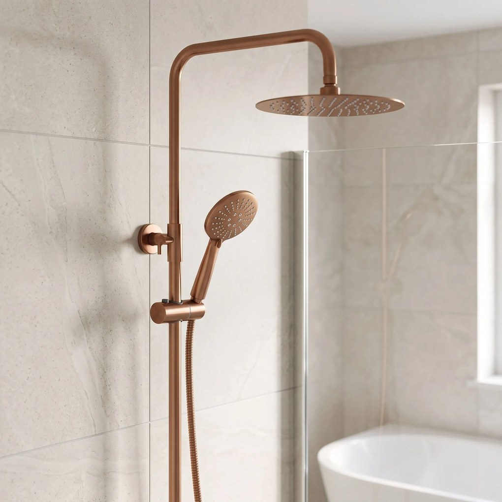 Душ система с Термостат Rea Lungo Diamond Copper