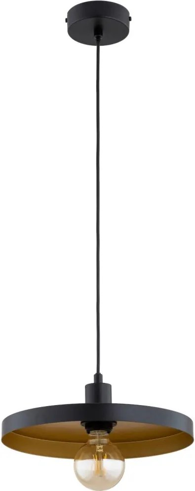 Пендел на кабел LITO 1xE27/15W/230V черен