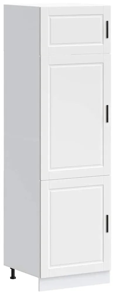 854107 vidaXL Кухненски шкаф Porto, бял, инженерно дърво