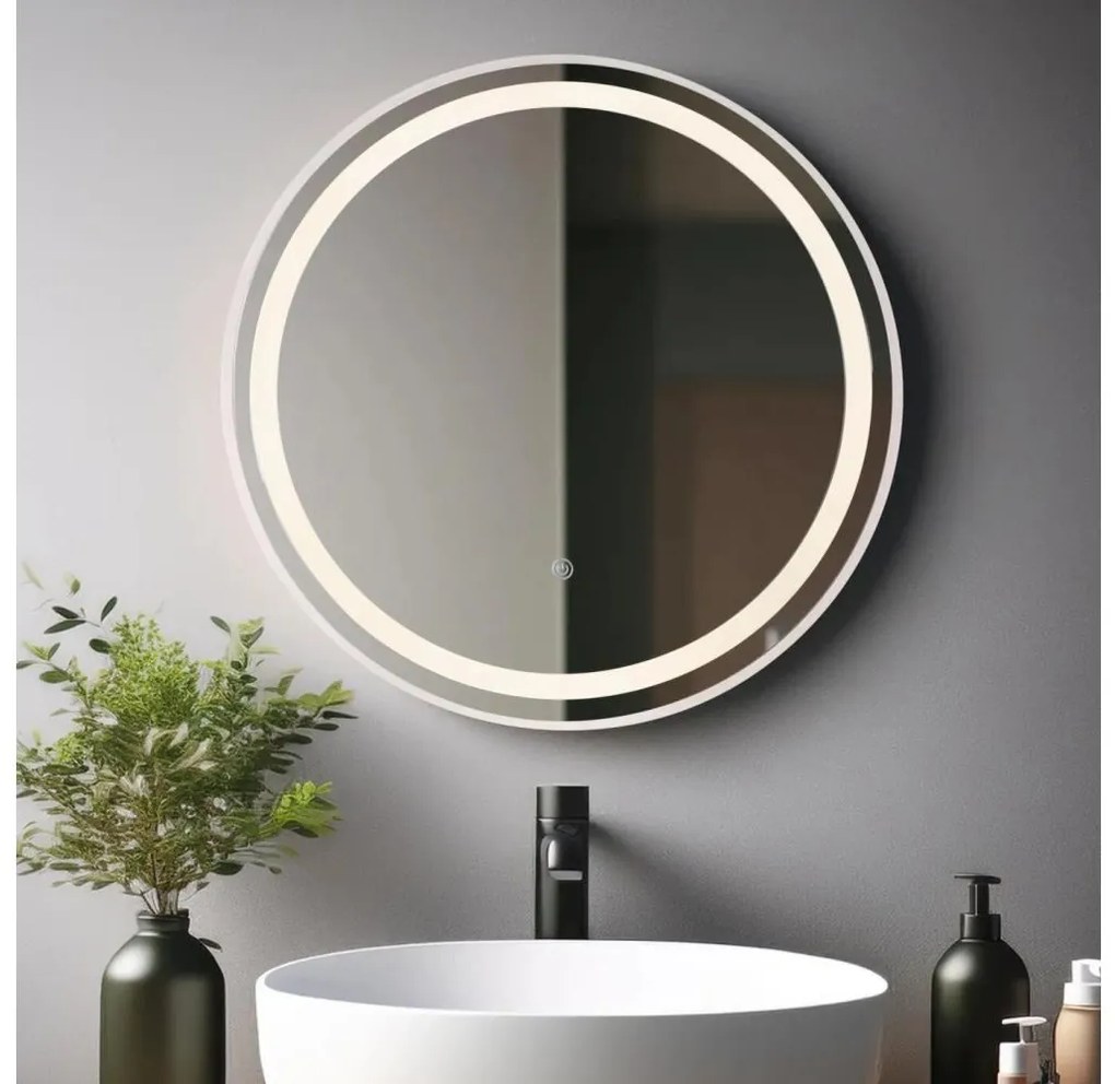 Globo 84035 - LED огледало RIVAS с подсветка, 10W, 230V, Ø 50 см