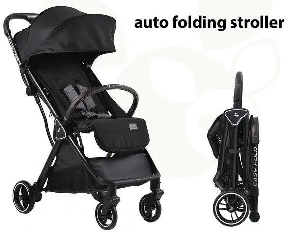 Детска лятна количка Easy fold CANGAROO - черна