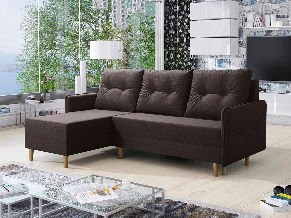 Ъглов диван Fern-Brown