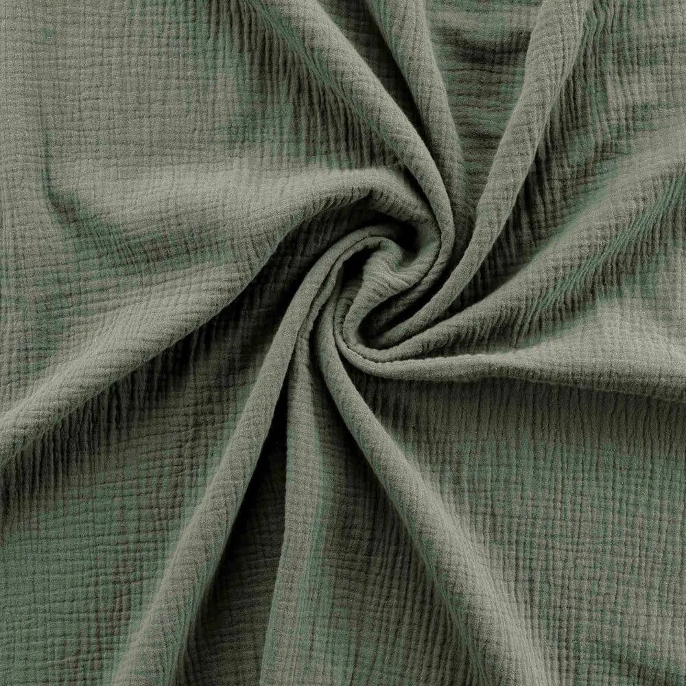 Удължено муселиново спално бельо за двойно легло в цвят каки 240x260 cm Angelia – douceur d'intérieur