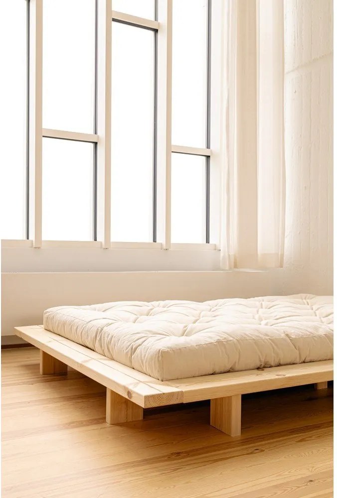 Бял изключително мек матрак футон 180x200 cm Double Latex - Karup Design