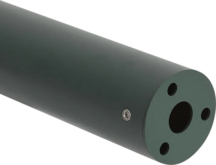 Модерен външен кол зелен с оребрено стъкло, включително LED соларна IP65 - Ribble Mushroom