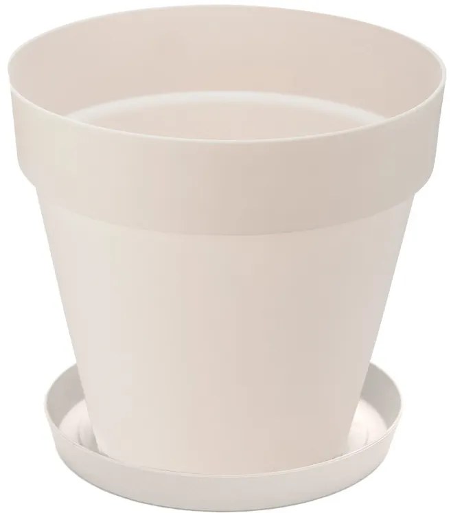 Serinova - Саксия Yali 19xh17,5cm - бяла