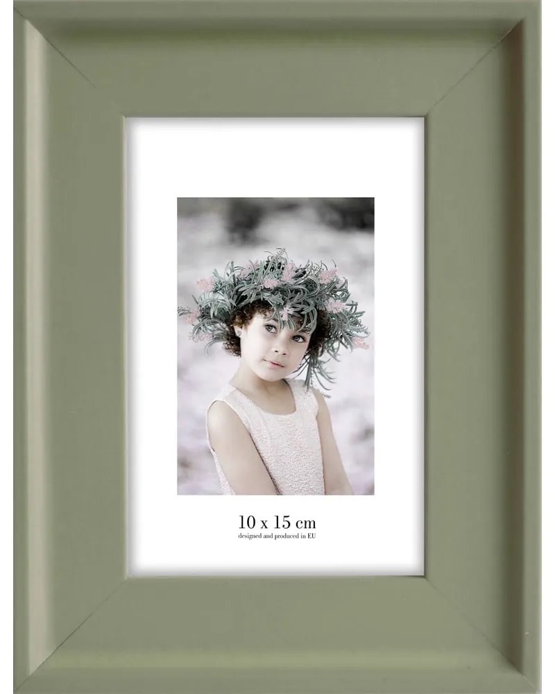 Зелена рамка за стена , 17 x 22 cm Malaga - Styler