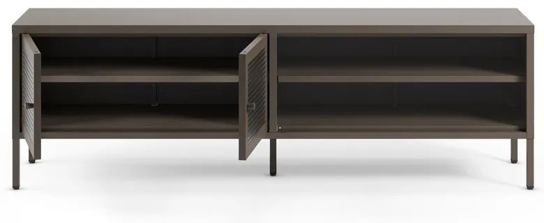 Сива метална маса за телевизор 160x50x35 cm Layna – Marckeric