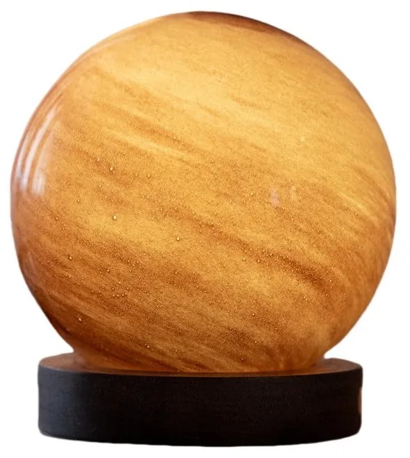 Тъмнокафява светлинна декорация с USB ø 8 cm Sand Storm – Gingko