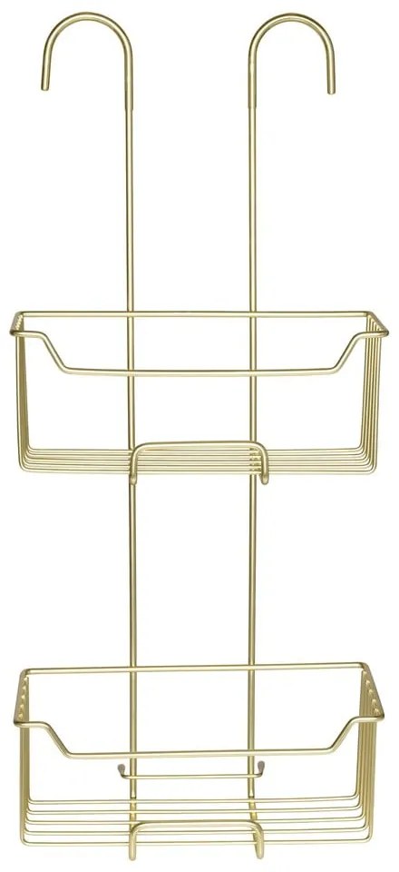 Висящ рафт за баня от неръждаема стомана в златист цвят Milo – Wenko