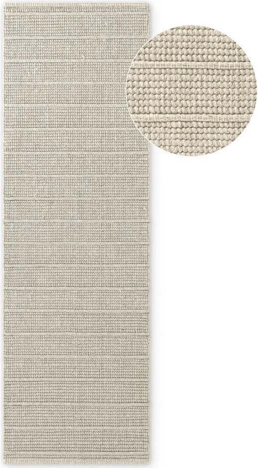 Кремава ръчно изработена вълнена пътека 80x250 cm Camden Parker – Ted Baker