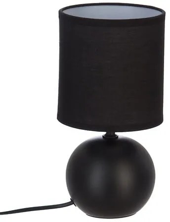 Нощна лампа atmosphera Timeo, 25 cm, Керамика - Черен мат