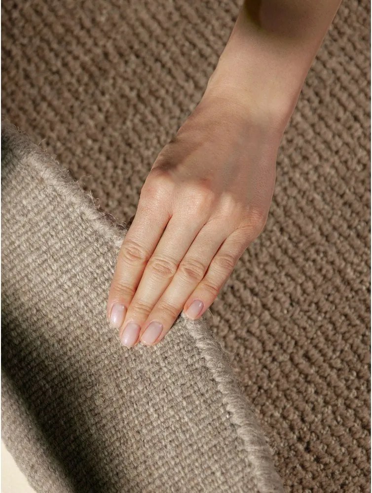 Бежов ръчно изработен вълнен кръгъл килим ø 200 cm Greenwich – Ted Baker