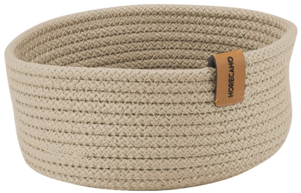 Horecano - Плетен панер кръгъл ф19xh7см бежов (HC-24701) (YUV.122-B)