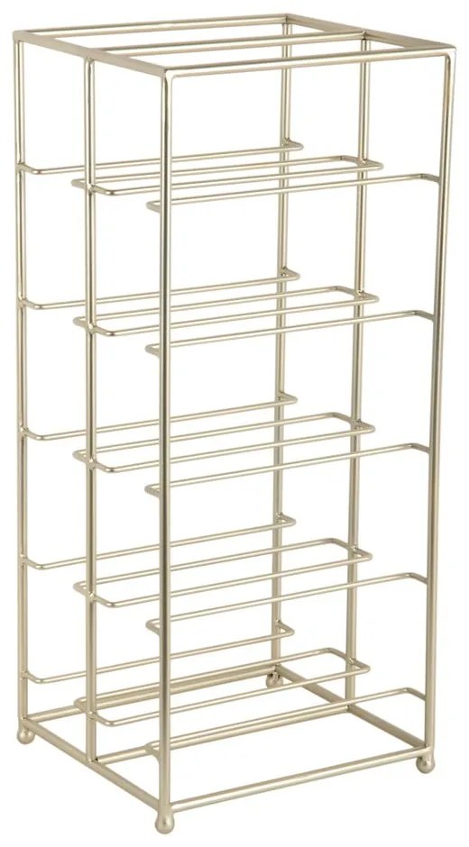 Метален стелаж за вино в златист цвят брой бутилки 10 25x57x22,5 cm Dual Floor – PT LIVING