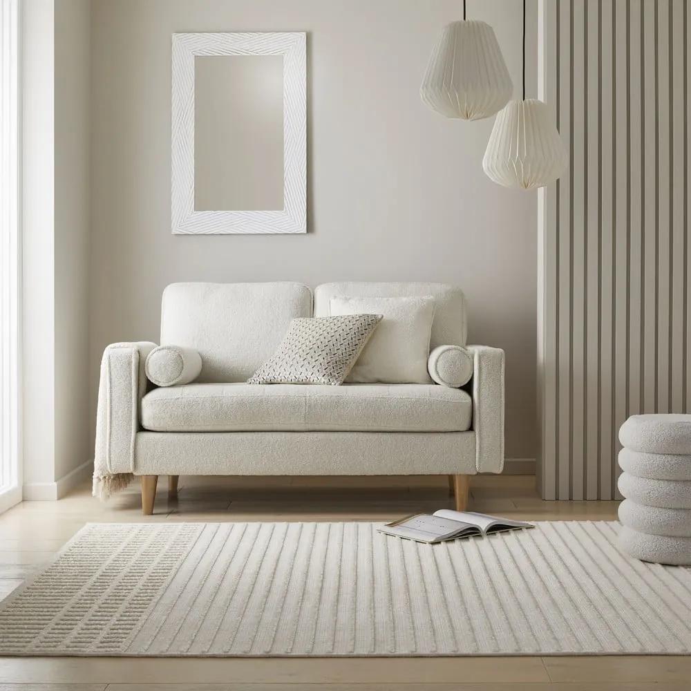 Бял килим от шенил подходящ за пране 120x160 cm Elton – Flair Rugs