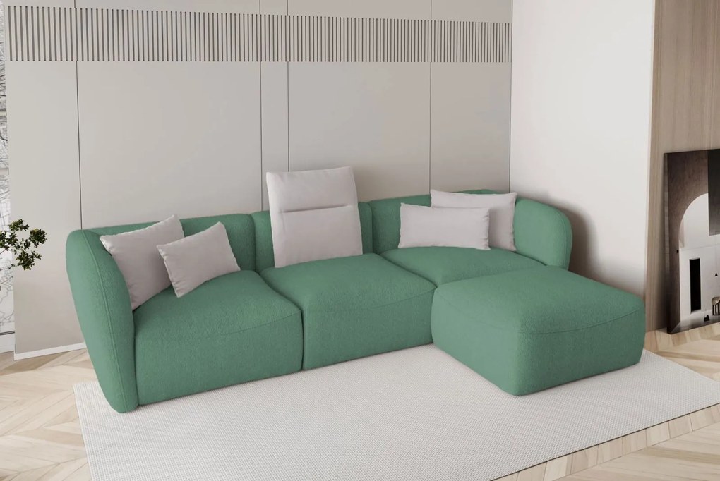 Ъглов диван Canada Mini-Prasino-Right