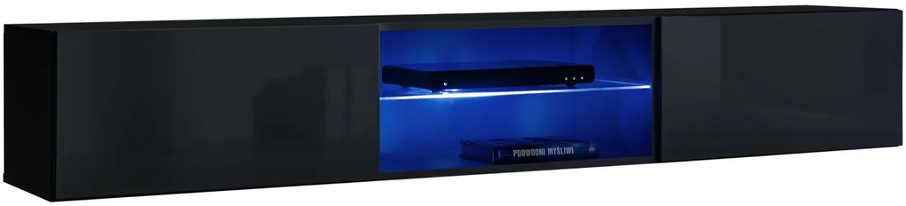 TV шкаф Swiss LED plus-сив