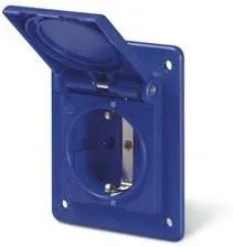 Scame Контакт шуко 2P+Е 16A IP54 серия Domo версия за заряд на ЕЛЕКТРОМОБИЛ панелен монтаж 70х87мм  - 570.4062-SW