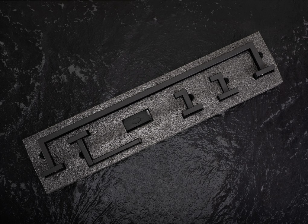 Комплект аксесоари за баня Rio Black 4 части