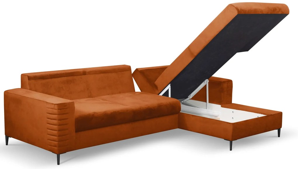 Ъглов диван Consuegra-Oранжево