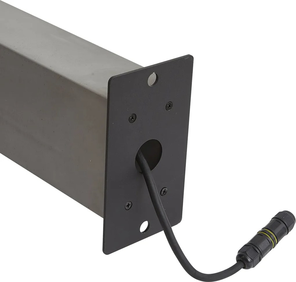 Модерен външен стълб сив 65 см IP44 - Pompei