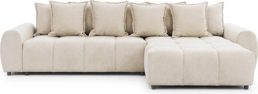 Бежов ъглов диван (десен ъгъл) Albane – Ropez