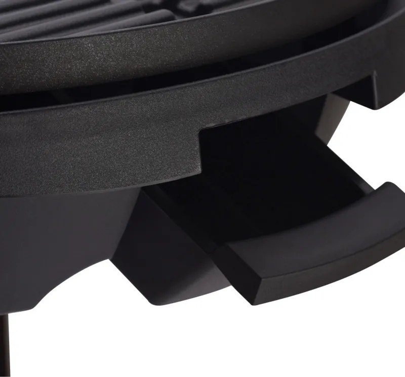Електрическа скара/грил George Foreman 22460-56, 2400W, 44.5 см, 15 порции, 5 темп, Незалепващо покритие, Черен