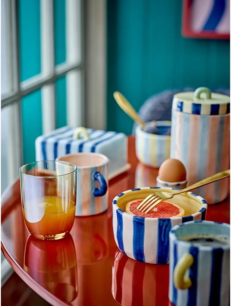 Жълти/сини керамични купички в комплект 4 бр. 300 ml Phoenix – Bloomingville