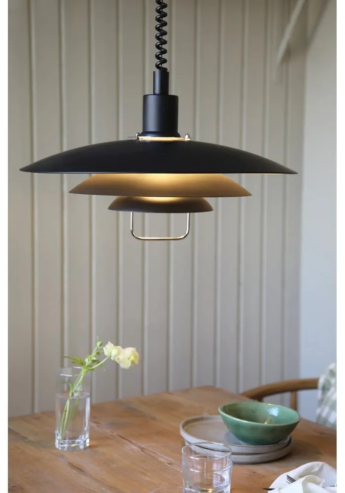 Черна висяща лампа Kikrenes, ø 48 cm Kirkenes - Markslöjd